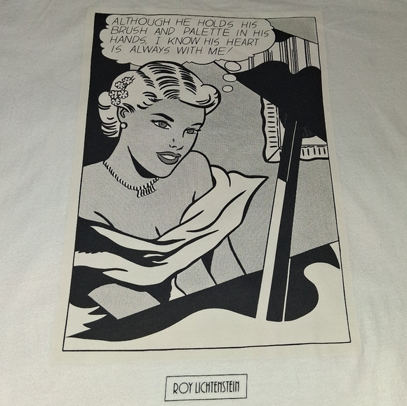 Uniqlo Other - Uniqlo Roy Lichtenstein Girl At Piano Shirt Pop Art Tee
